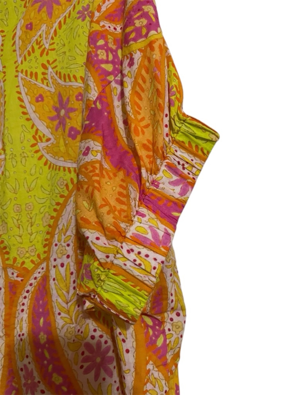 Ivy Jane Popping Paisley Vibrant Retro Style Top Boho Summer S/M Cotton - Picture 3 of 5